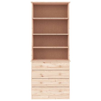 vidaXL Bibliothèque avec tiroirs ALTA 77x35x186,5cm bois massif de pin