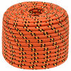 vidaXL Corde utilitaire polyvalente 14 mm 50 m Orange PP