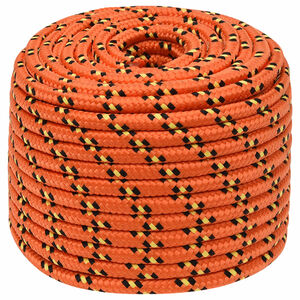 vidaXL Corde utilitaire polyvalente 14 mm 50 m Orange PP