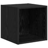 vidaXL Ensemble de meubles TV 2 pcs Ch&ecirc;ne noir Bois d'ing&eacute;nierie