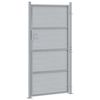 vidaXL Porte de Jardin Argent&eacute; 96 x 180 cm Acier inoxydable