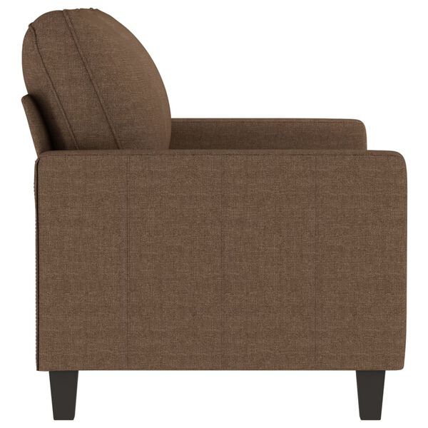 vidaXL Canapé à 2 places Marron 120 cm Tissu