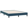 vidaXL Cadre de lit sans matelas bleu fonc&eacute; 140x220 cm velours