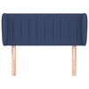 vidaXL T&ecirc;te de lit avec oreilles Bleu 103x23x78/88 cm Tissu