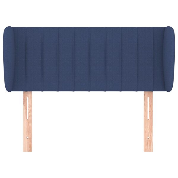 vidaXL T&ecirc;te de lit avec oreilles Bleu 103x23x78/88 cm Tissu