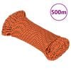 vidaXL Corde de bateau Orange 5 mm 500 m Polypropyl&egrave;ne