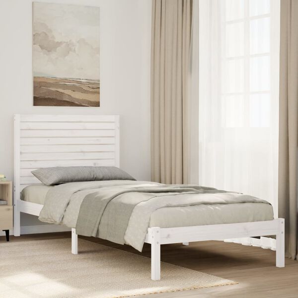 vidaXL Cadre de lit extra long sans matelas 90x210 cm bois massif