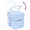 vidaXL Toilette de Camping Bleu Clair et Blanc 41,5 x 36,5 x 42 cm