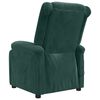 vidaXL Fauteuil inclinable &eacute;lectrique vert fonc&eacute; velours