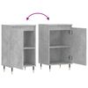 vidaXL Buffets 2 pcs gris b&eacute;ton 40x35x70 cm bois d'ing&eacute;nierie