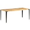 vidaXL Table de salle &agrave; manger 180x90x76 cm Bois de manguier massif