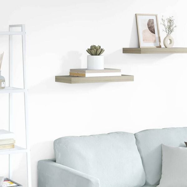vidaXL &Eacute;tag&egrave;re murale flottante ch&ecirc;ne 50x23x3,8 cm MDF