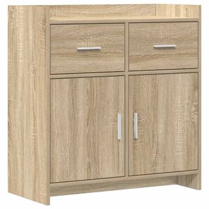 vidaXL Buffet Ch&ecirc;ne Sonoma 75 x 36 x 80 cm Bois d'ing&eacute;nierie