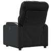 vidaXL Fauteuil inclinable Noir Similicuir