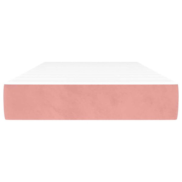 vidaXL Matelas à ressorts ensachés pour enfants rose 80x160 cm velours