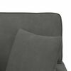 vidaXL Chaise lounge avec jupe avec coussin 3 pcs Gris fonc&eacute;