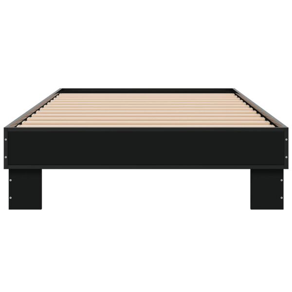 vidaXL Cadre de lit sans matelas noir 90x190 cm
