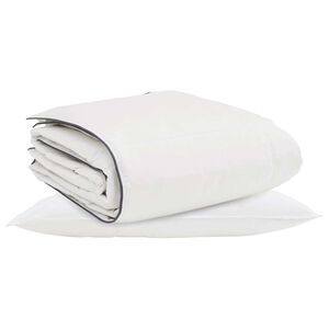 vidaXL Duvet d'hiver avec oreiller 2 pcs Blanc Plume de canard