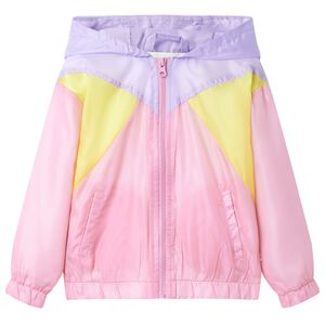 Veste à capuche avec fermeture éclair pour enfants multicolore 128