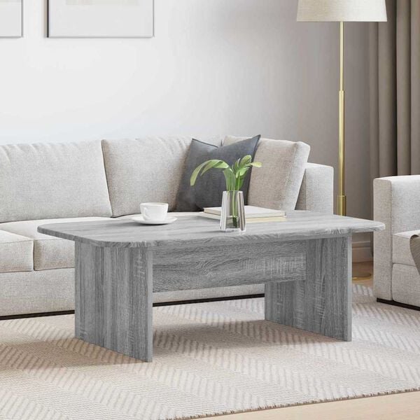 vidaXL Table basse Gris Sonoma 93 x 53 x 33 cm Bois d'ing&eacute;nierie