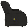 vidaXL Fauteuil de massage inclinable et porte-gobelets 4 places noir