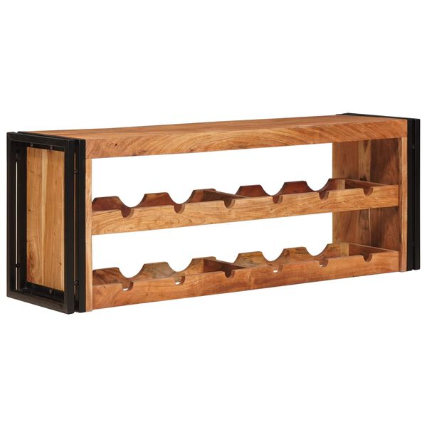vidaXL &Eacute;tag&egrave;re &agrave; vin Marron 100 x 45 x 33 cm Bois d'Acacia Massif
