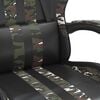 vidaXL Chaise de jeu Noir et camouflage Similicuir