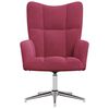 vidaXL Chaise de relaxation Rouge bordeaux Velours