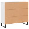 vidaXL Buffet blanc 90x34x80 cm bois d'ing&eacute;nierie