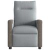 vidaXL Fauteuil inclinable Gris clair Tissu