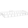 vidaXL Chenil Argenté 32 m² Acier
