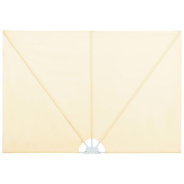 vidaXL Auvent latéral pliable de terrasse Crème 400 x 200 cm