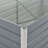 vidaXL Jardini&egrave;re 160 x 80 x 77 cm Gris Acier galvanis&eacute;