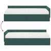 vidaXL Cadre de lit d'angle avec matelas Autre 2 pcs Vert Velours