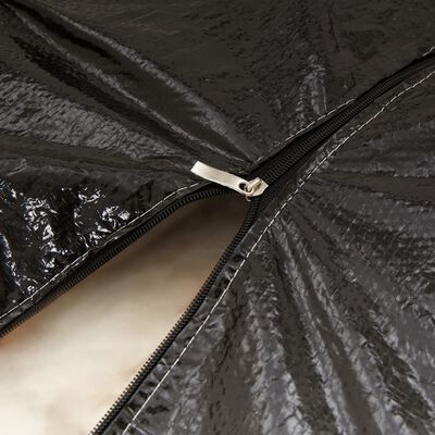 vidaXL Sac de rangement pour coussins de jardin noir 135x40x55 cm PE