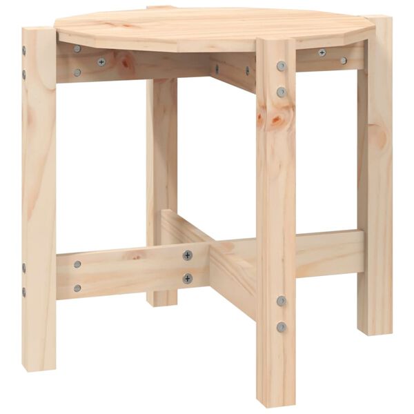 vidaXL Table basse &Oslash; 52,5x45 cm Bois massif de pin