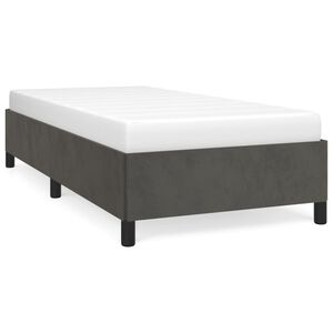 vidaXL Cadre de lit sans matelas gris fonc&eacute; 80x200 cm velours