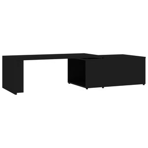 vidaXL Table basse Noir 150x50x35 cm Bois d'ing&eacute;nierie