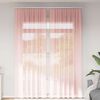 vidaXL Rideaux en voile avec boucles 2 pcs rose 140x260 cm