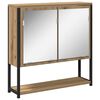 vidaXL Armoire Miroir Ch&ecirc;ne artisanal 60 x 16 x 60 cm