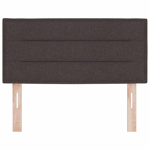 vidaXL T&ecirc;te de lit Marron fonc&eacute; 90 cm Cuir synth&eacute;tique