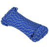 vidaXL Corde utilitaire polyvalente 5 mm 100 m Bleu PP