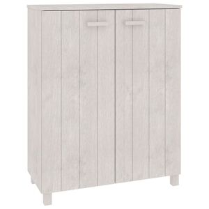 vidaXL Armoire &agrave; chaussures HAMAR Blanc 85x40x108 cm Bois de pin