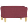 vidaXL Ensemble de canap&eacute;s 4 pcs avec coussins Rouge bordeaux Tissu