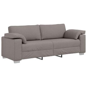 vidaXL Canap&eacute; Taupe 219 x 80 x 82 cm tissu