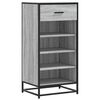 vidaXL &Eacute;tag&egrave;re &agrave; chaussures sonoma gris 48x38x97,5 cm bois ing&eacute;nierie