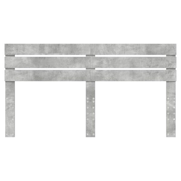vidaXL T&ecirc;te de lit Gris b&eacute;ton 200 cm Bois d'ing&eacute;nierie