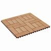 vidaXL Carreau de terrasse 11 pcs Teck 30 x 30 cm WPC