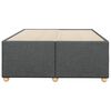 vidaXL Cadre de lit sans matelas gris foncé 120x190 cm tissu