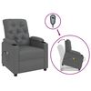 vidaXL Fauteuil de massage Gris Similicuir